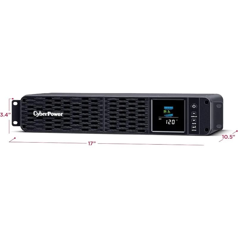 CPbloody-Système UPS Sinewave PFCRM2U PDavid, VA/1000W, 8 Prises, AVR, Profondeur Courte 2U Rack16:U
