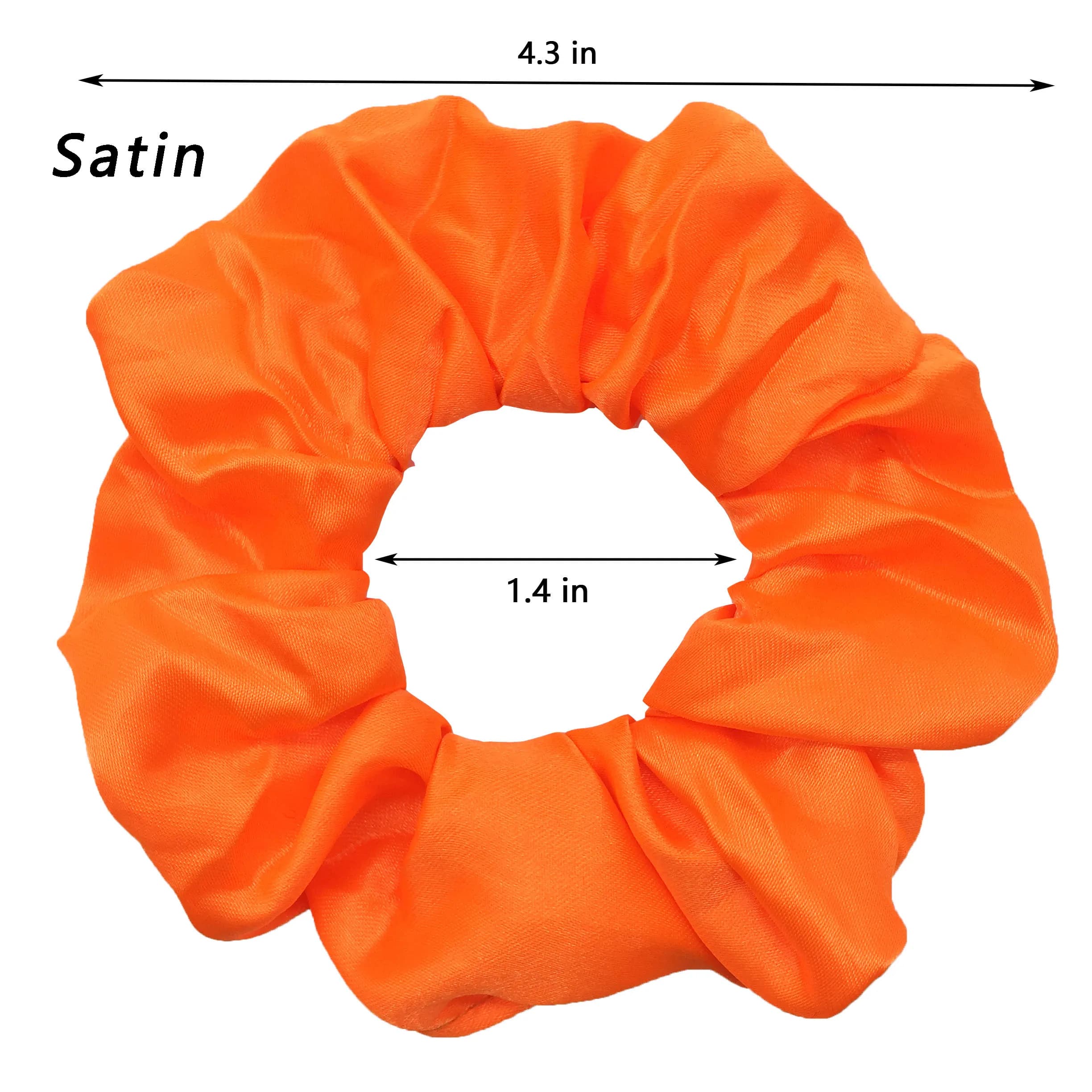 Chouchous en Satin pour filles, 25/10/6 pièces, bandeau élastique pour queue de cheval, attaches en 