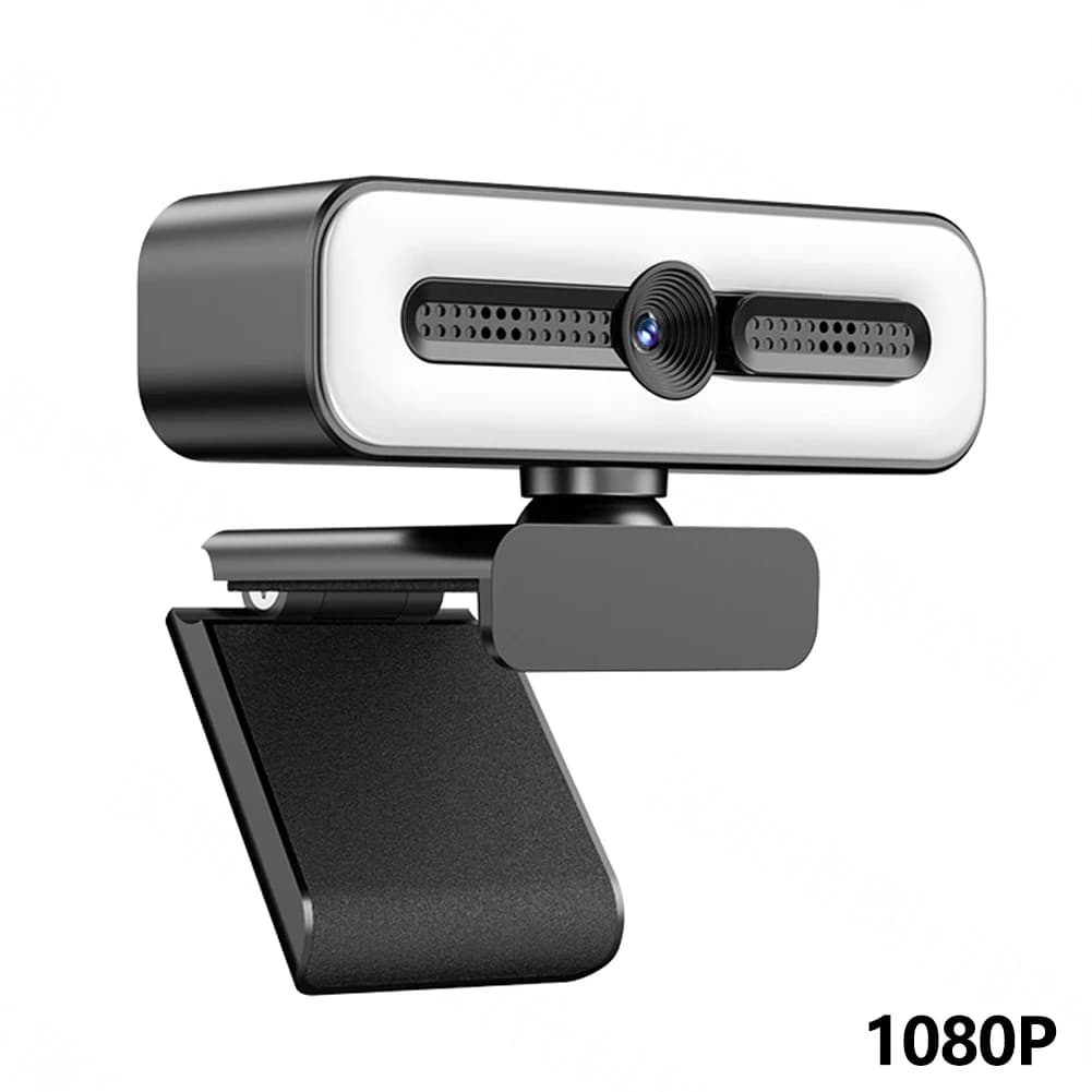 Webcam 4K avec lumière pour PC/ordinateur portable 1080P 2K HD caméra de Streaming Webcam de vidéoco