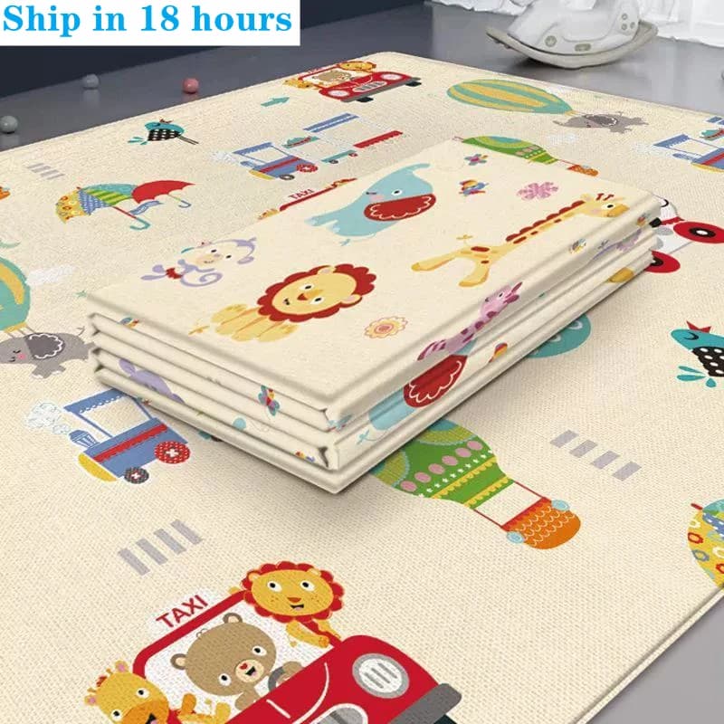 Tapis pliable pour enfants, tapis de jeu non toxique pour bébé, éducatif dans la crèche, tapis d'esc