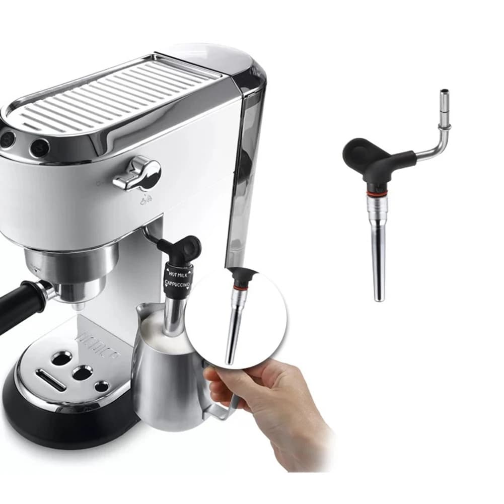 Embout de buse de vapeur en acier inoxydable pour Delonghi Dedica, tube intérieur en mousse de lait,
