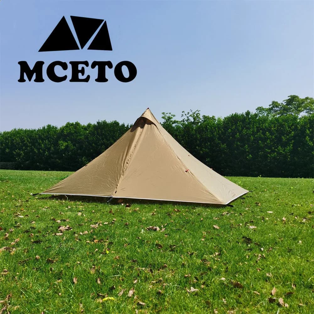 1 personne randonnée Camping tente ultralégère sans tige pyramide tente 4 saisons sac à dos tente ex