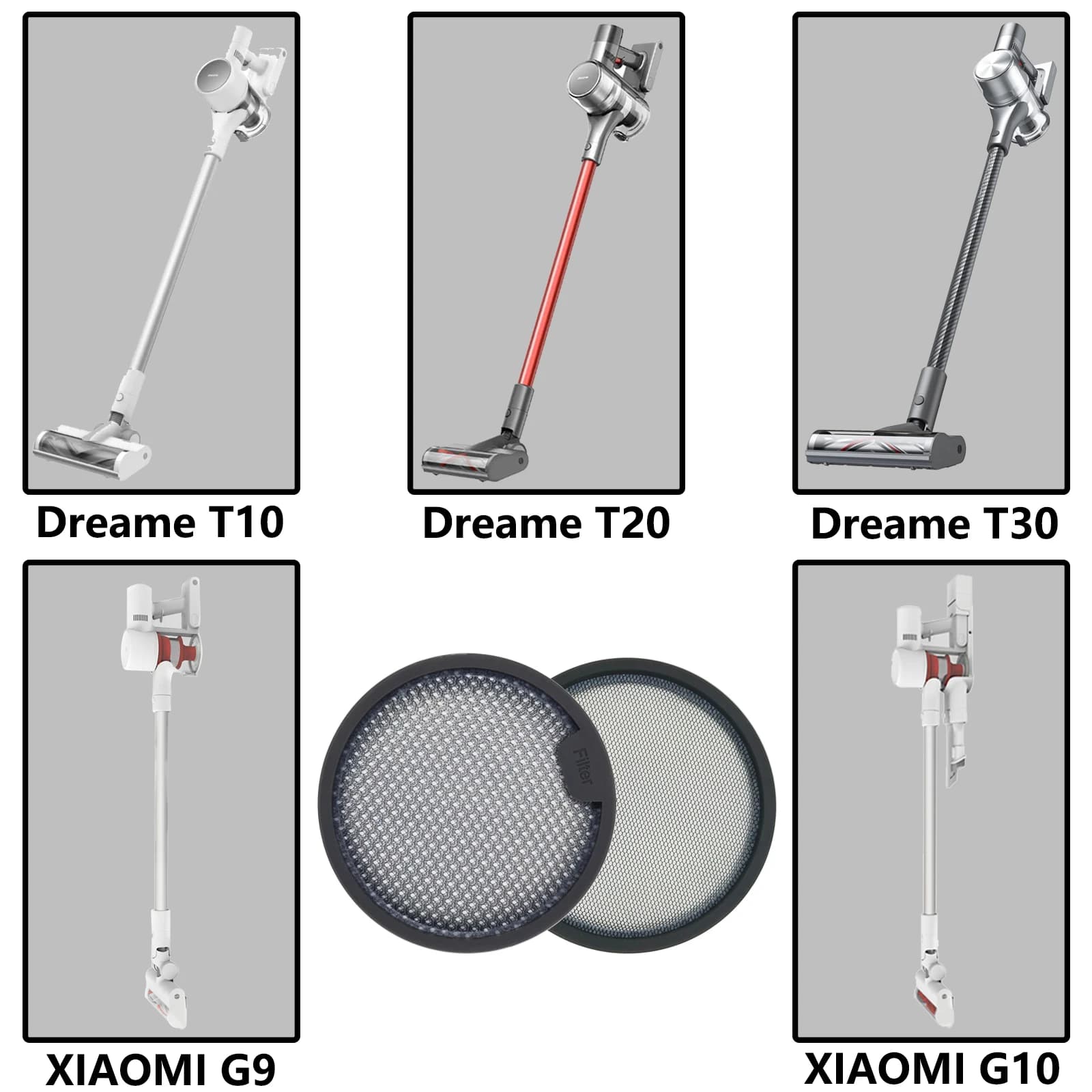 Originallieutenant Dreame-Pièces de rechange pour aspirateur Xiaomi, accessoires de pré-filtre égale