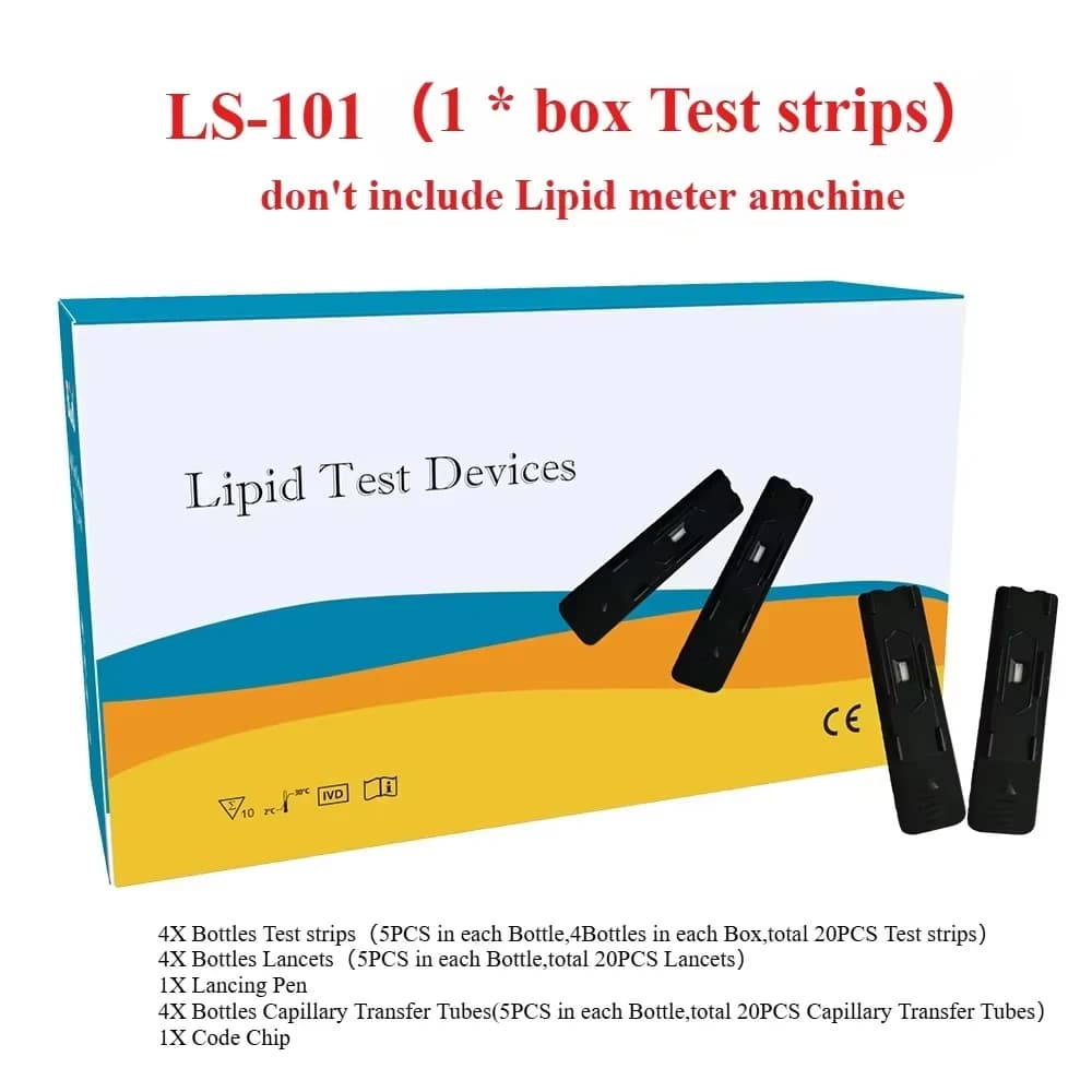 Bandelettes de test pour compteur de lipides sanguins, accessoires HDL TC TG LDL TC/HDL, papier de T