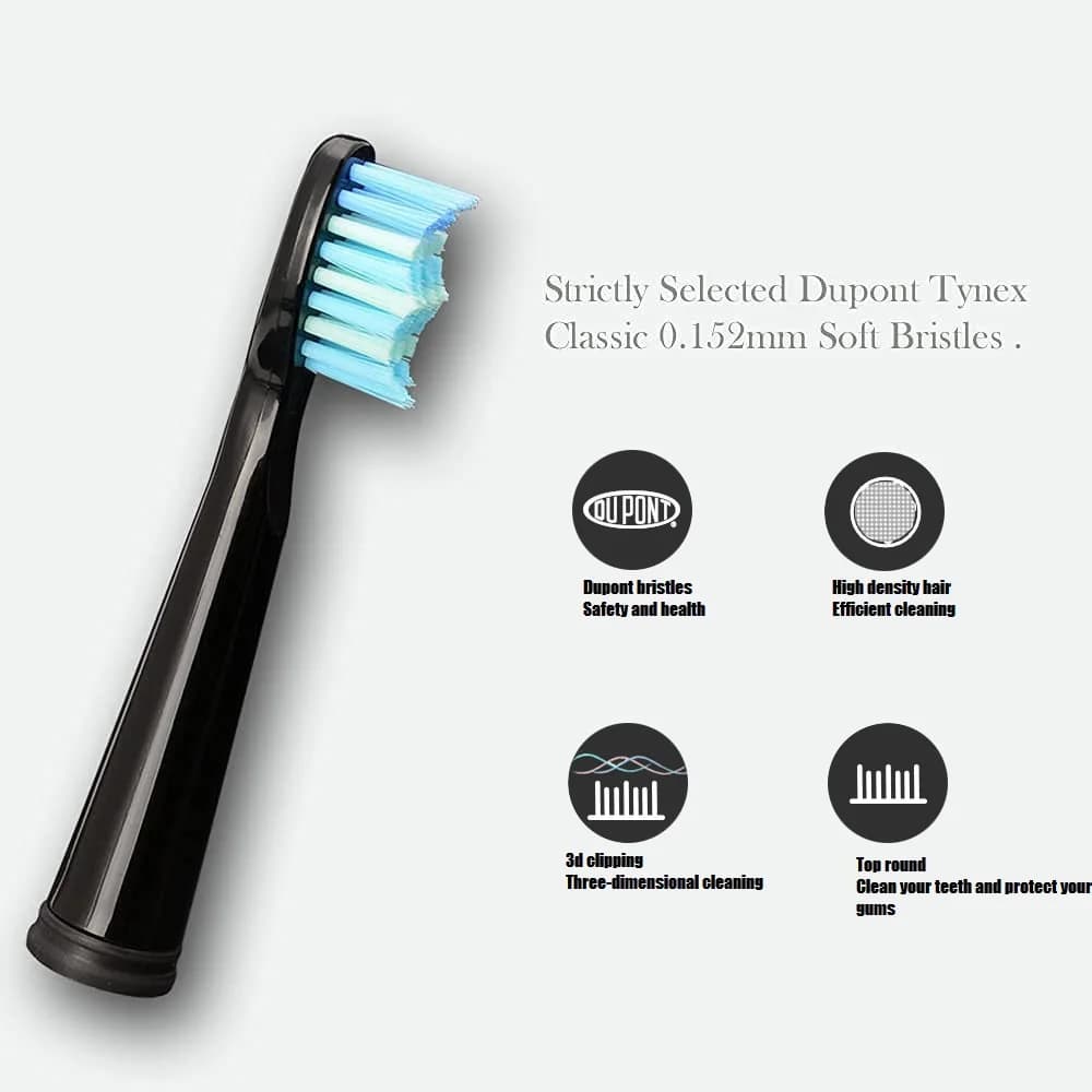 Têtes de brosse de rechange pour brosse à dents électrique Seago/Fairywill, 10 pièces, recharge de b
