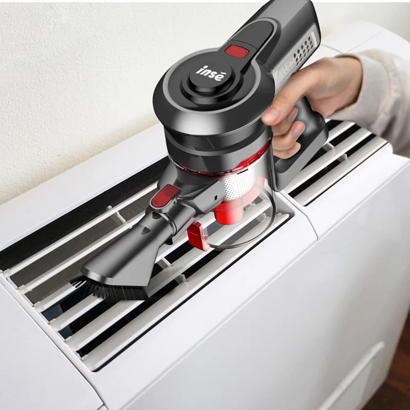 Aspirateur sans fil INSE N650-01, autonomie jusqu'à 45 services, déterminer l'aspirateur injuste