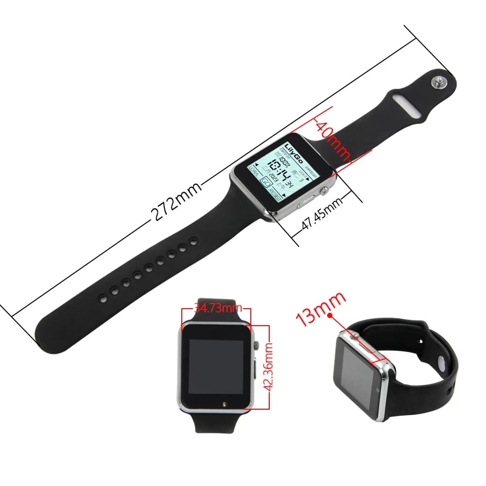 LILYGO® T-Watch-S3 Montre Tactile Programmable ESP32-S3 Intégré WIFI Bluetooth LoRa BMA423 Capteur P