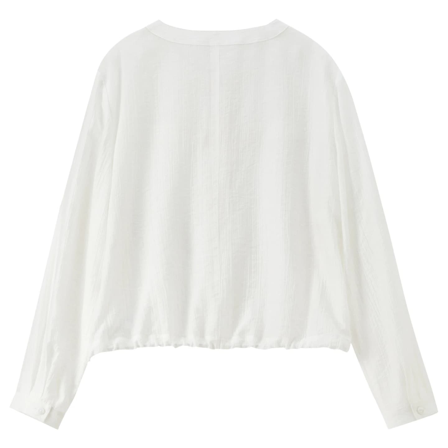 Chemisier surdimensionné en Lyocell SENTUBILA pour femme, collection Printemps-Été 2026, col rond, m
