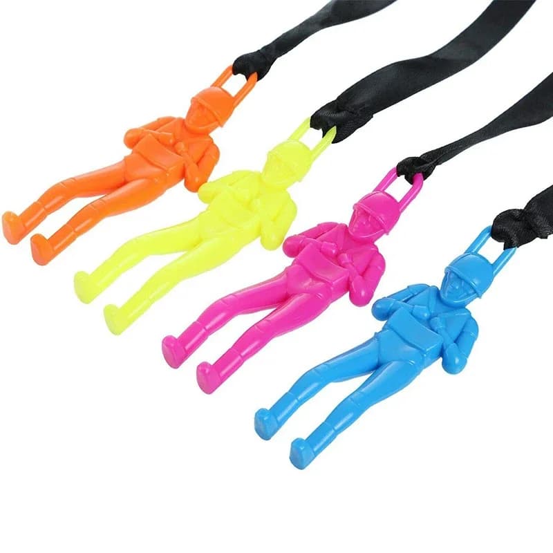 4Pc Main Lancer Parachute Enfants Mini Parachute En Plein Air Plage Jouet Éducatif Parent Enfant Div