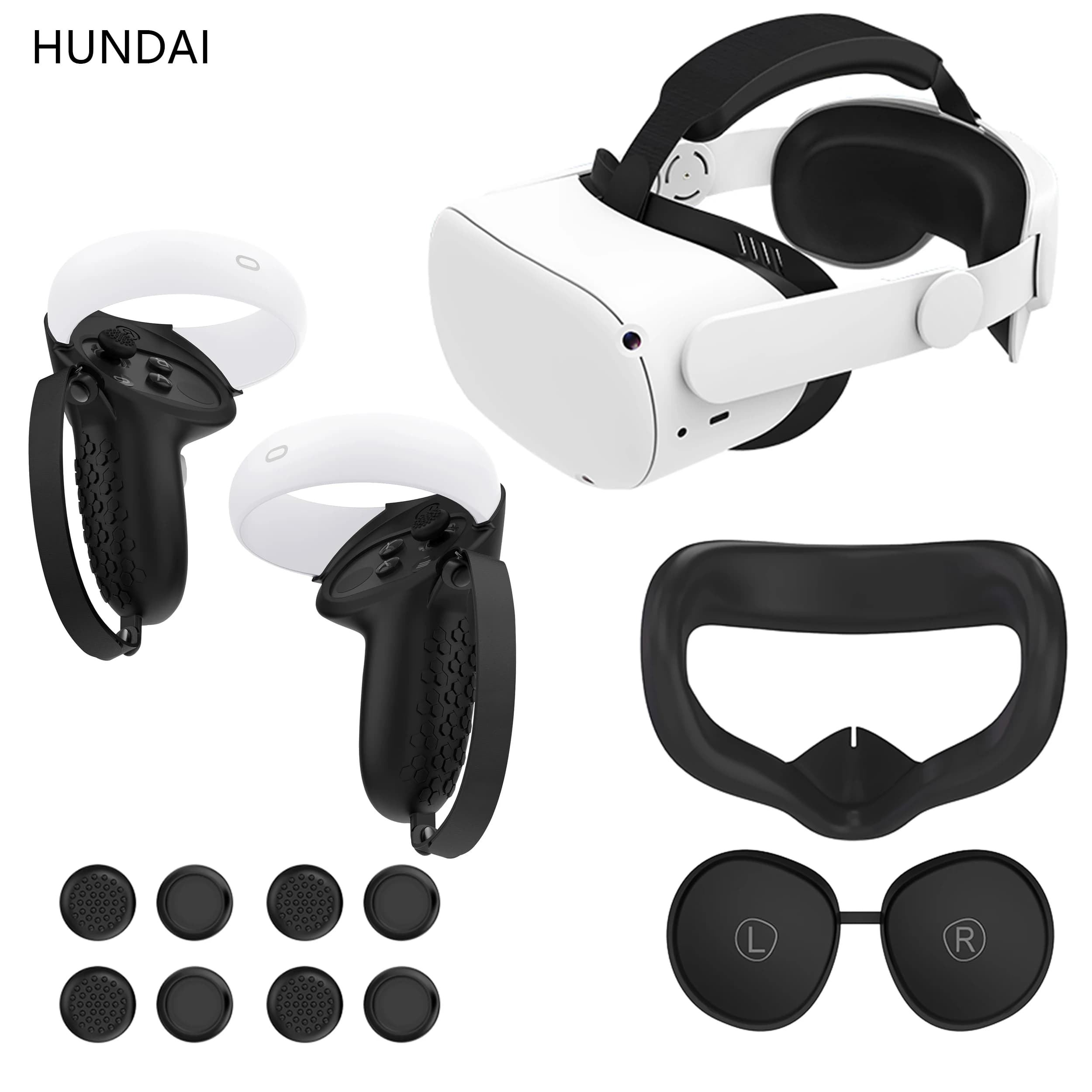 VR housse de protection Elite sangle sangle de tête contrôleur tactile coque avec sangle poignée poi