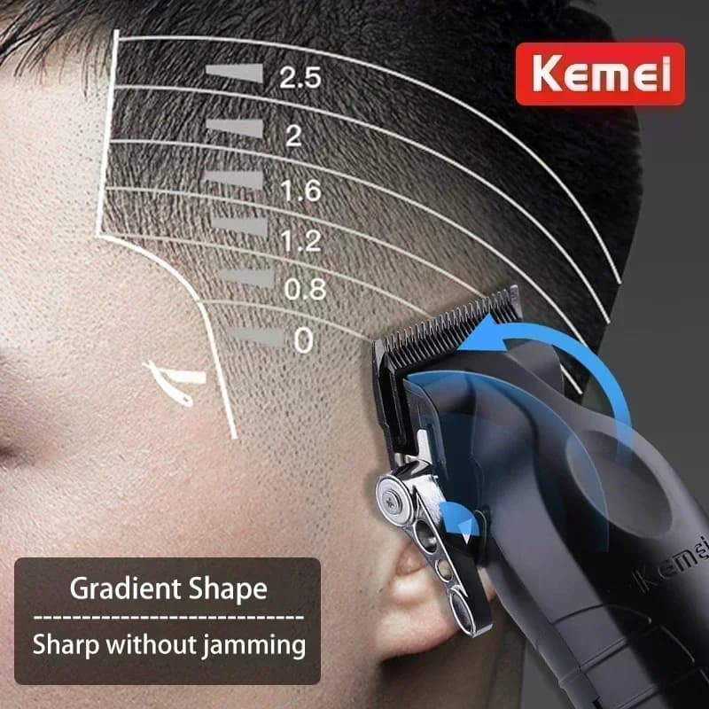 Kemei Kit de tondeuse à cheveux KM-2296 KM-2299 KM-1102 tondeuse à cheveux électrique pour hommes Ma