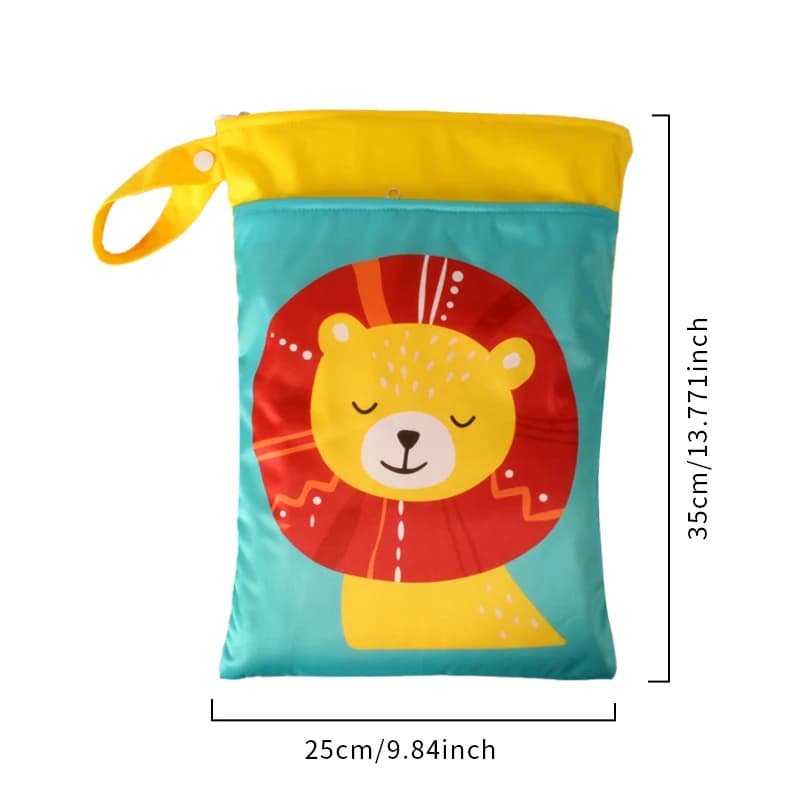 Babyshow 1PC lavable humide sec sac humide pour couches de bébé couches imperméable réutilisable sac