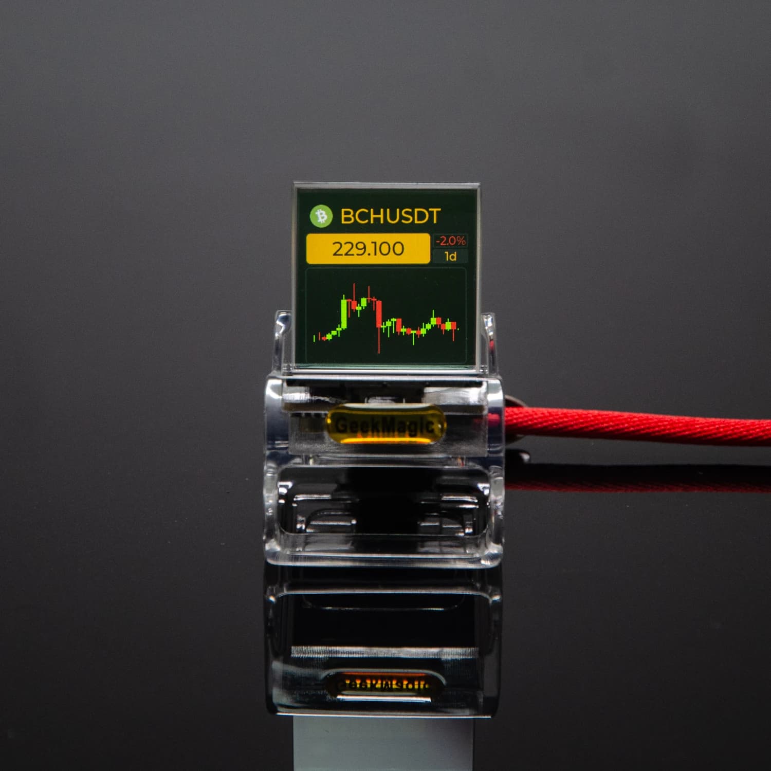 HelloCubic – Station d'horloge WiFi 3D en cristal, prévisions météorologiques fraîches, prisme Trans