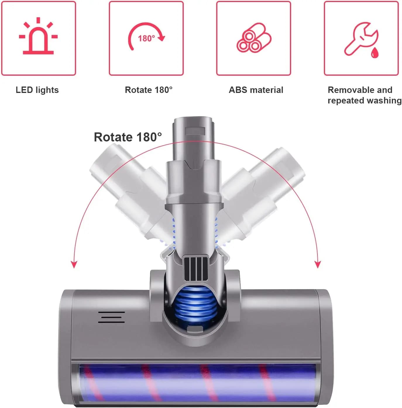 Tête de brosse de sol motorisée, outil pour aspirateur Dyson V6 DC58 DC59 DC61 DC62, balayeuse douce
