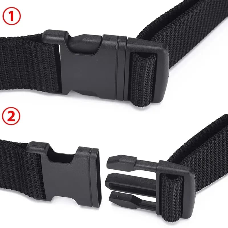 Ceinture en nylon tissé pour homme, sans métal, en plastique, de haute qualité, pour l'extérieur