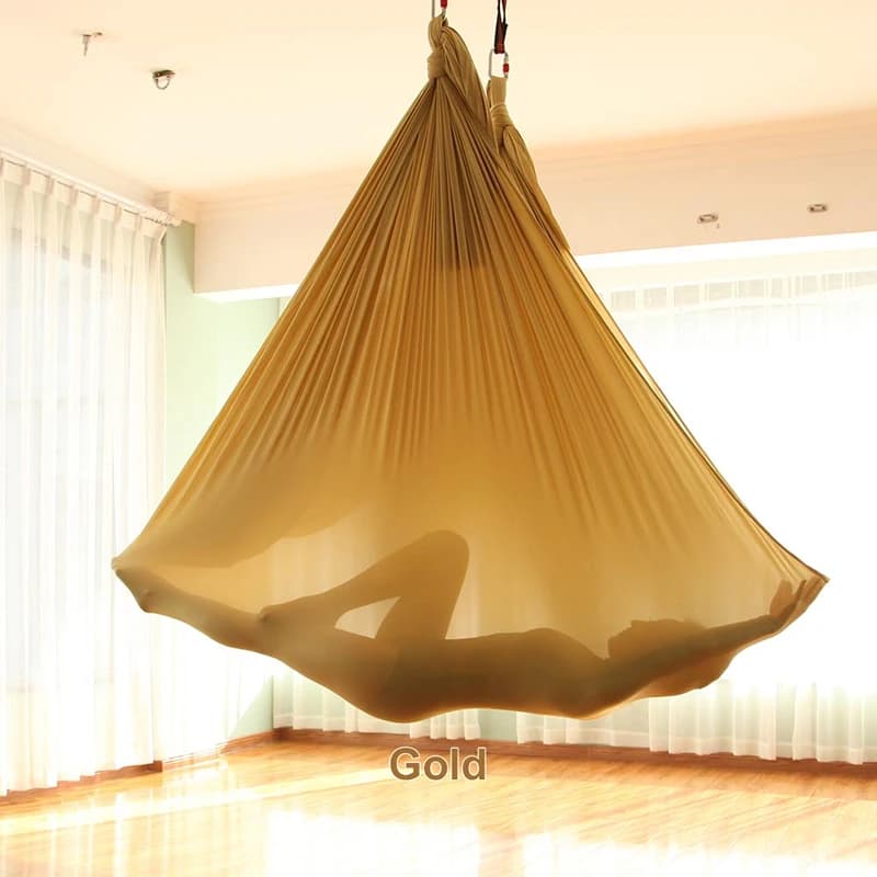7M * 2.8M Yoga hamac tissu Fitness Yoga Stretch Anti-gravité balançoire fronde