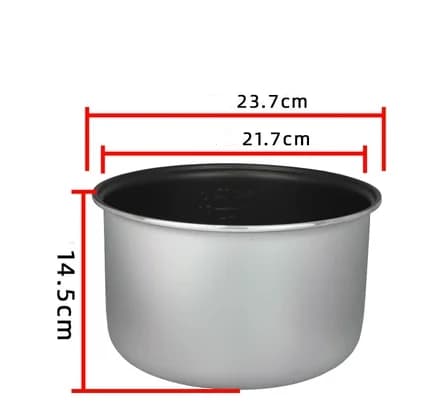 Bol pour multicuiseur Luazon, universel, 5 l, antiadhésif, gris 5146835   Pièces de cuiseur à riz, a