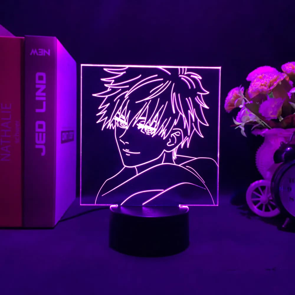 Lampe Anime Satoru Gojo Jujutsu Kaisen Led veilleuse pour cadeau d'anniversaire Jujutsu Kaisen veill