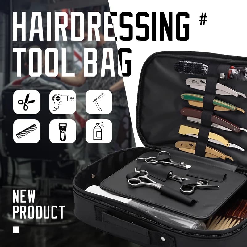 Étui pour ciseaux de barbier résistant aux chocs et imperméable, grande capacité, organiseur de rang