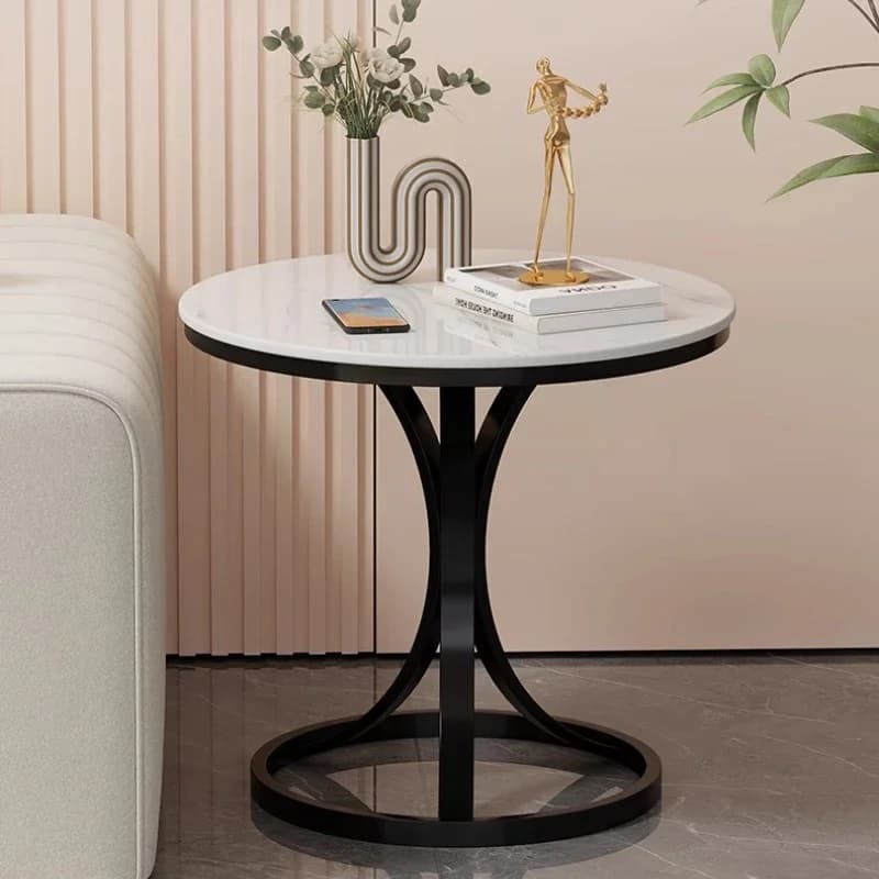 Meubles de maison légers de luxe, petite table ronde pour salon, balcon, table basse, chambre à couc