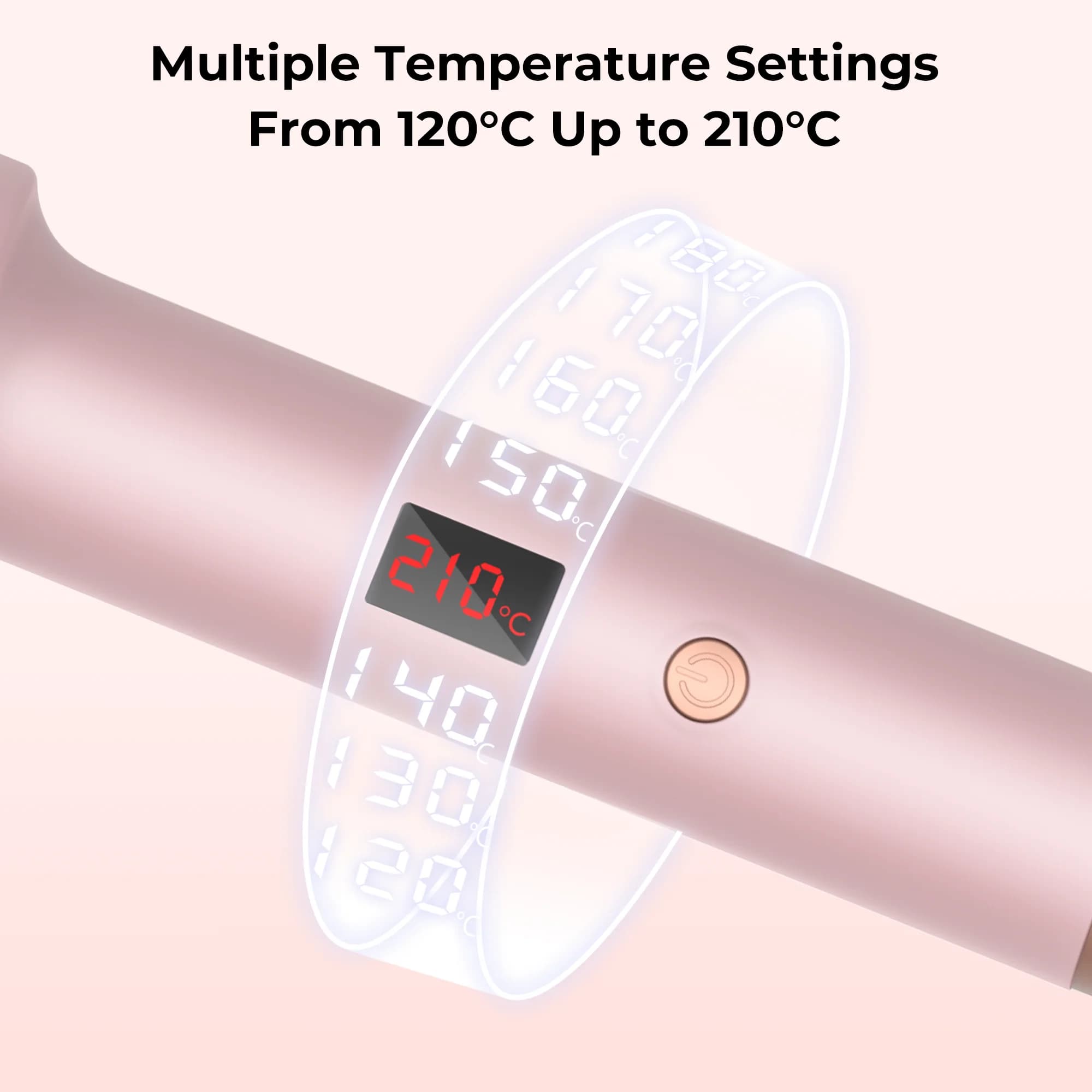 1.5 pouces fer à friser brosse en céramique brosse thermique chauffée brosse ronde cheveux électriqu