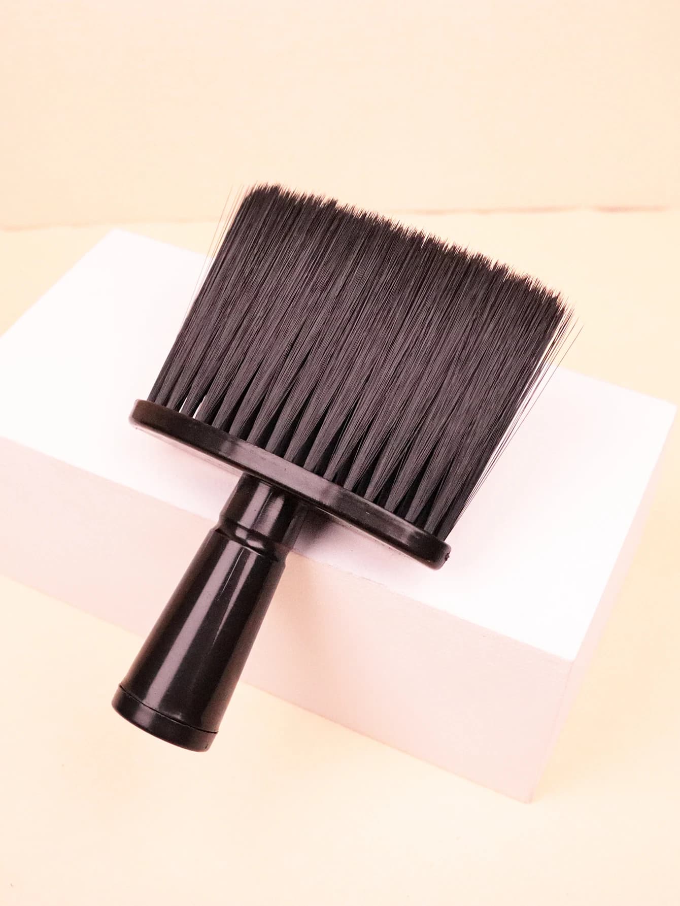 1 brosse à cheveux pour le cou, brosse noire de nettoyage doux pour le visage, adaptée aux coiffeurs