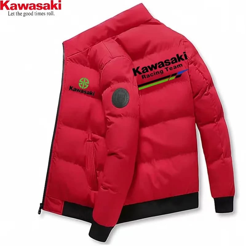 Kawasaki nouvelle veste épaisse, veste chaude en coton, veste de sport d'hiver décontractée, veste c