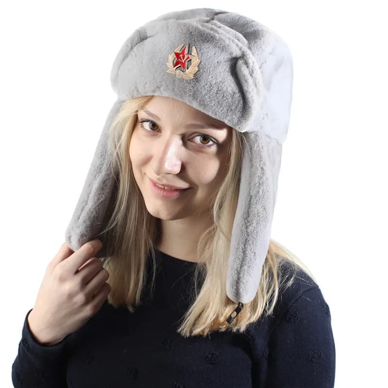 Insigne militaire de l'armée soviétique, chapeaux de bombardier Ushanka russe, chapeau de camionneur