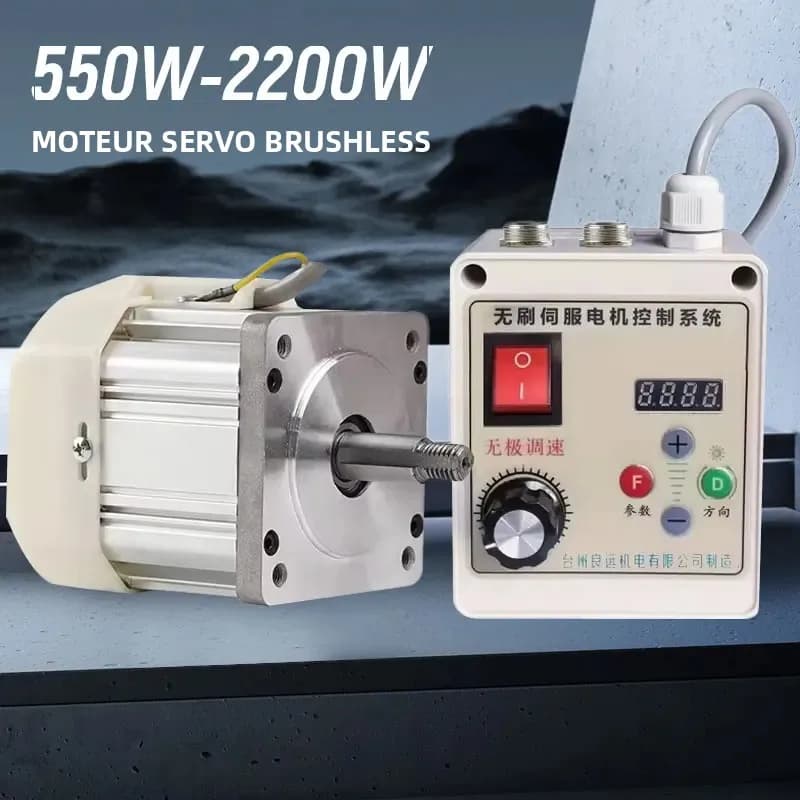Kit de moteur servo sans balais 110V 220V 550W-2200W pour machine à tourner, moteur servo CNC, systè