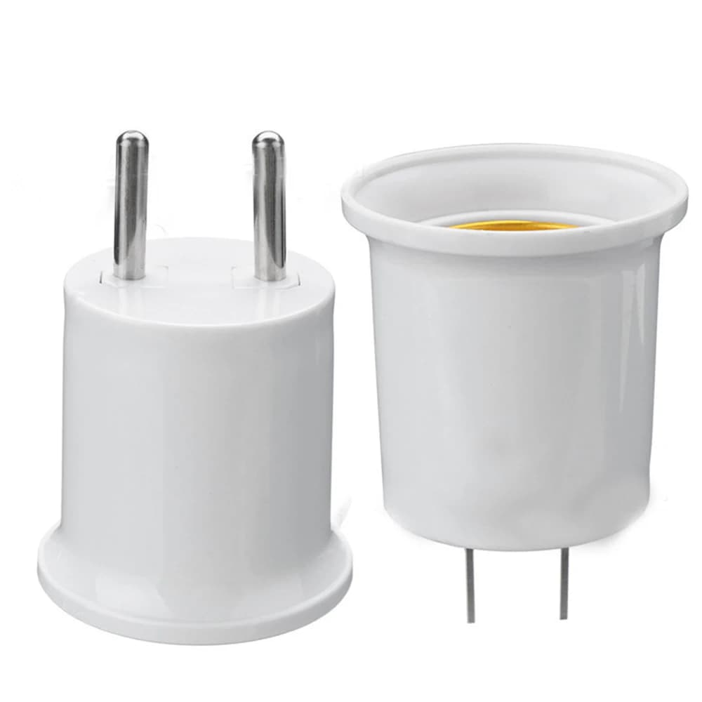 1 pièces prise américaine européenne E27 lampe LED ampoules Base E27 à ue US prise support de lampe 