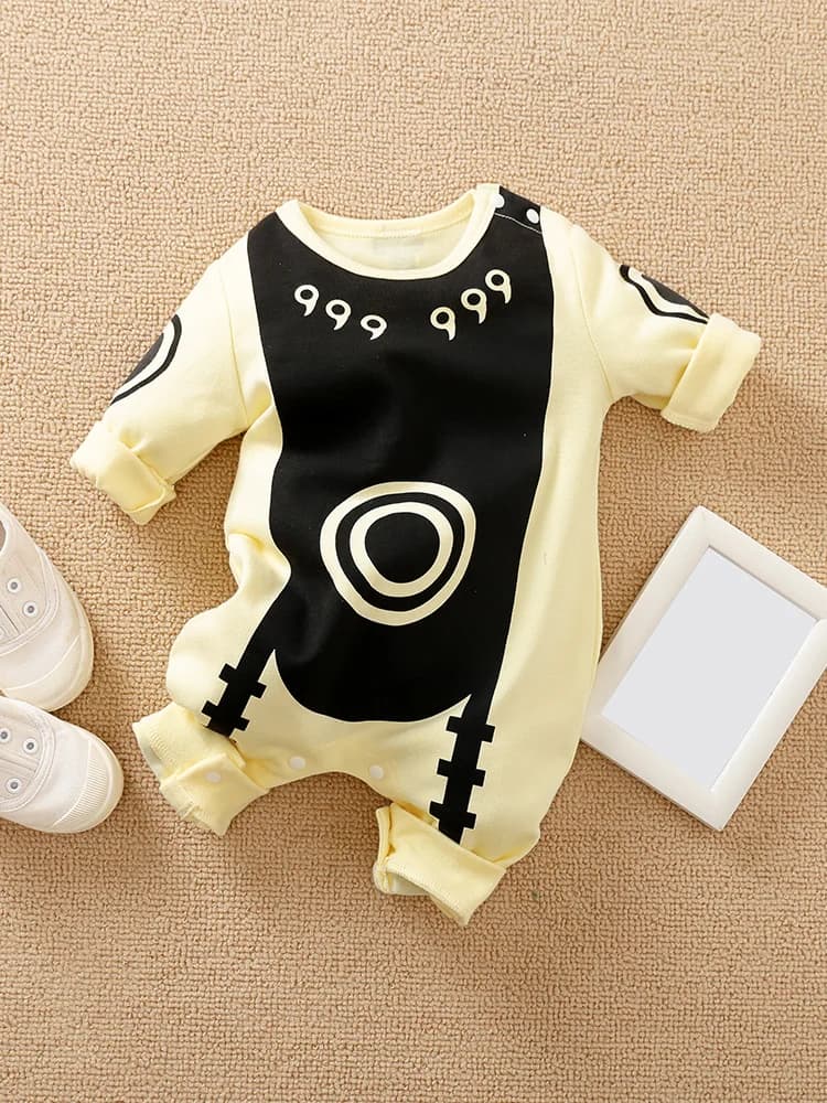 Body en coton à manches longues pour nouveau-né, Style Cape Anime, barboteuse mignonne pour enfants 