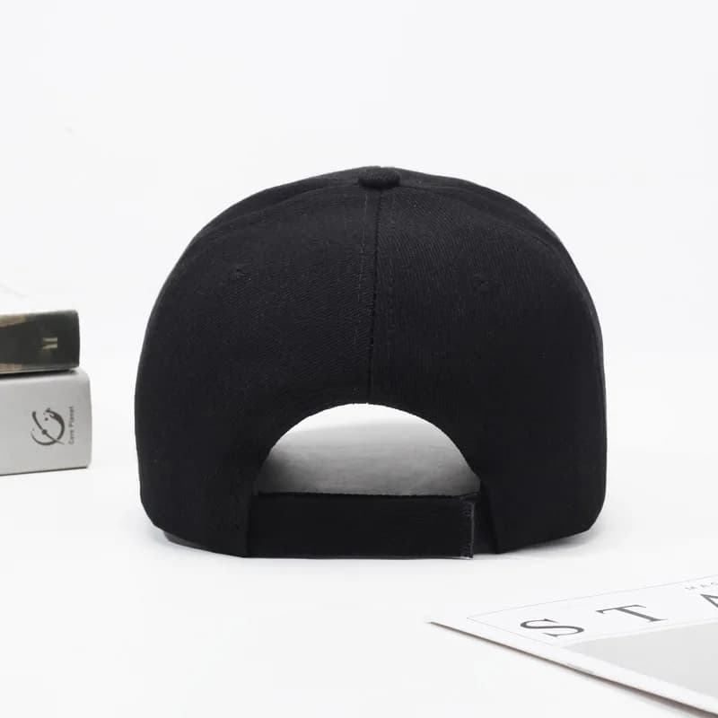 Casquette noire couleur unie Casquette de Baseball casquettes Snapback Casquette chapeaux ajustés dé