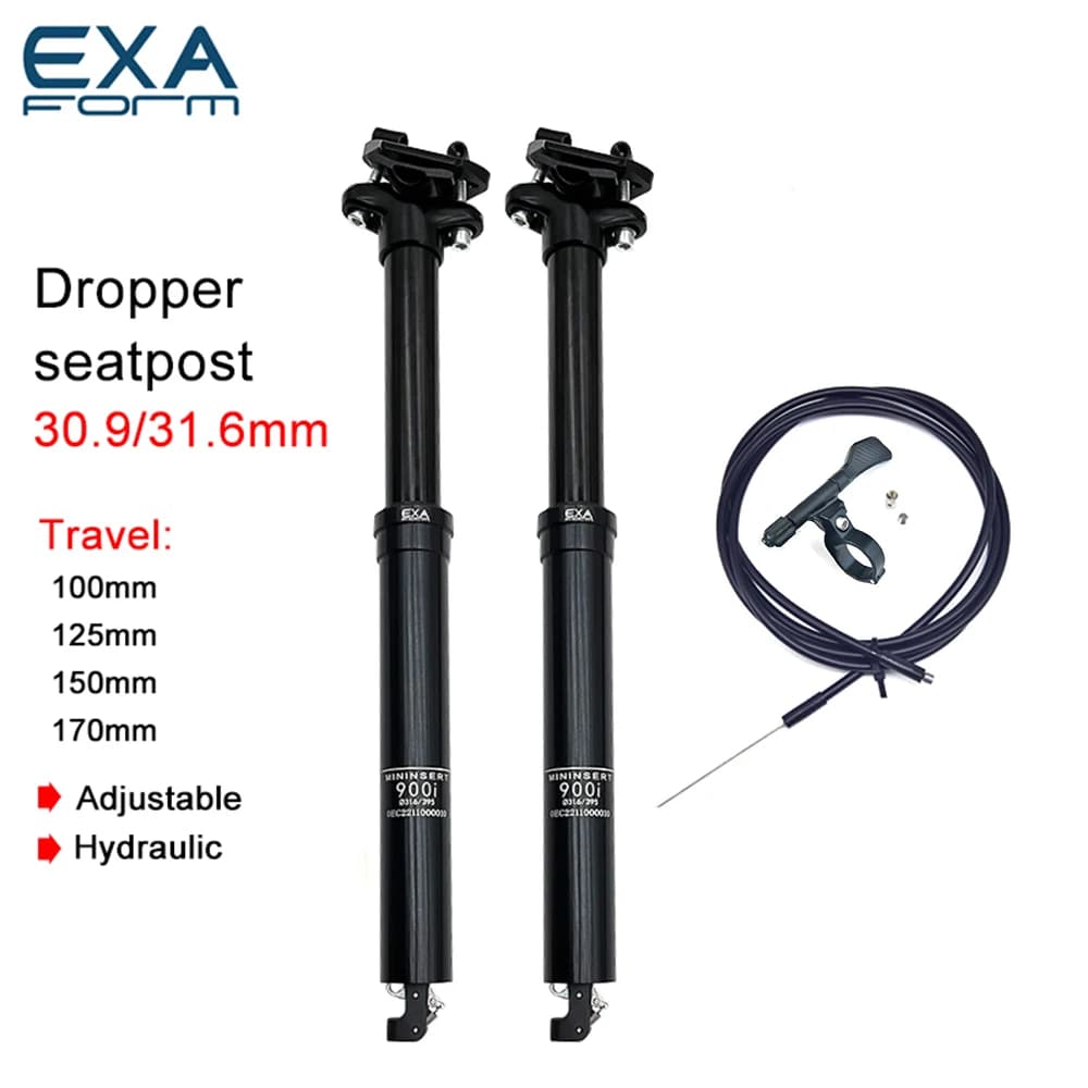 Kindshock KS EXA 900i tige de selle hydraulique tige de selle VTT fil contrôle ascenseur Tube de sel