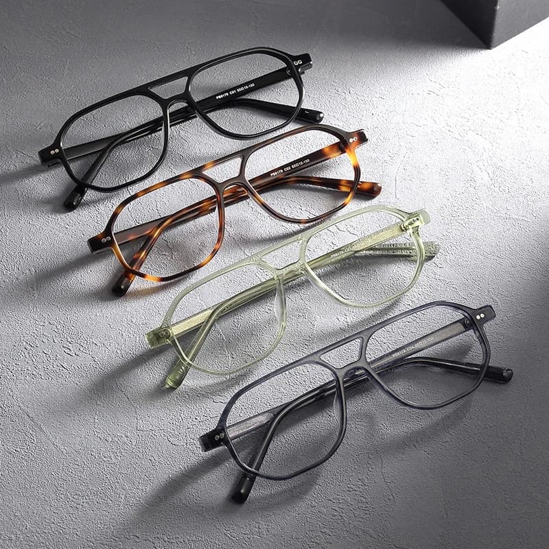 Gatenac Vintage acétate lunettes cadre hommes pilote à la main qualité lunettes cadre femmes rétro m