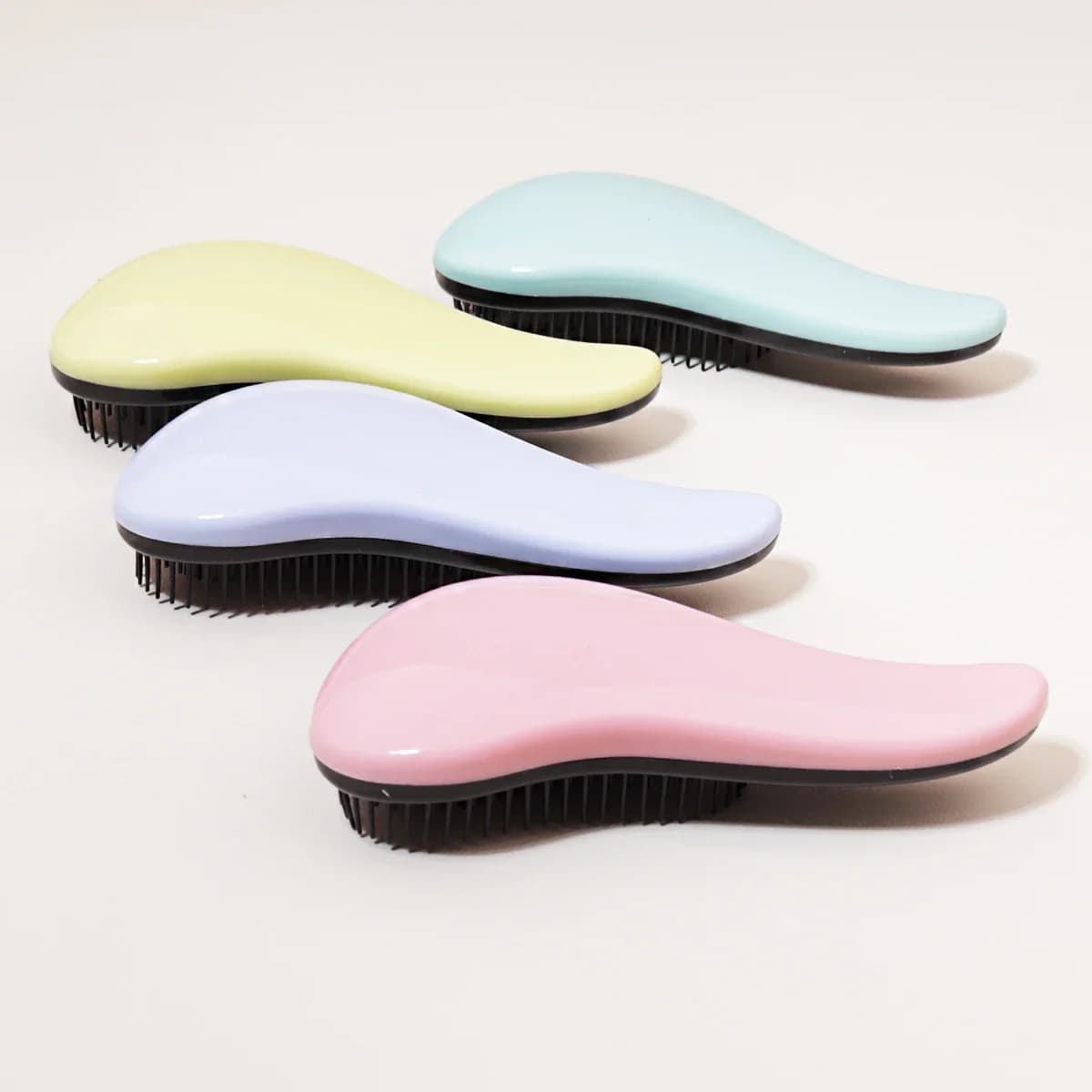 Brosse de massage antistatique, douche enroulée, brosse de massage, cheveux mouillés, brosse bouclée