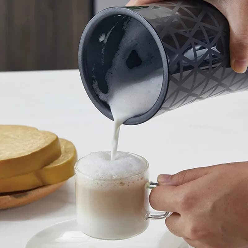 Mousseur à lait électrique automatique, chaud et froid, mousseur pour latte, chocolats, cappuccino, 