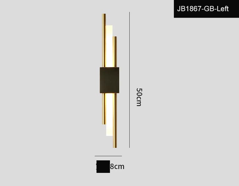 Luminaire mural LED scandinave moderne - Lampe d'ambiance pour salon, chambre ou chevet | Design lux
