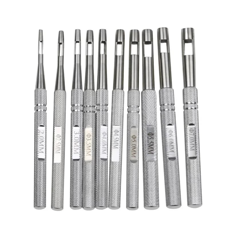 Piercing de la peau du corps, outil de poinçonnage en acier inoxydable