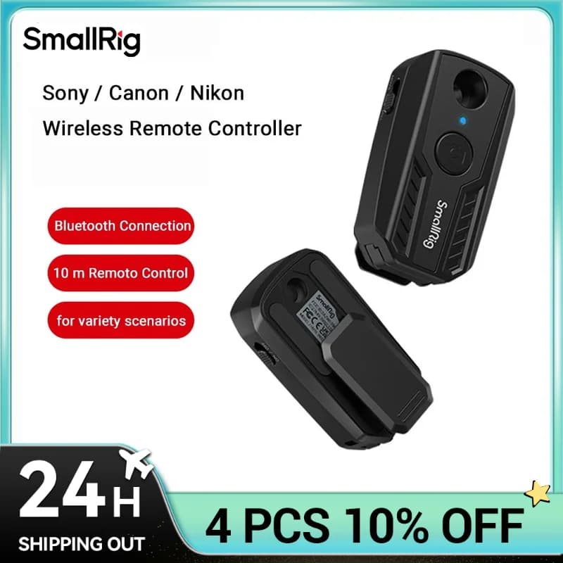 Télécommande sans fil SmallRig pour Sony / pour Canon / pour appareils photo Nikon 10 m télécommande