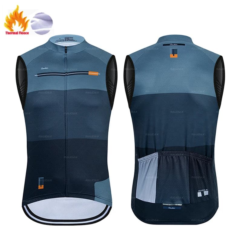 Gilet de cyclisme thermique en polaire d'hiver, nouveau gilet de cyclisme sans manches pour hommes, 