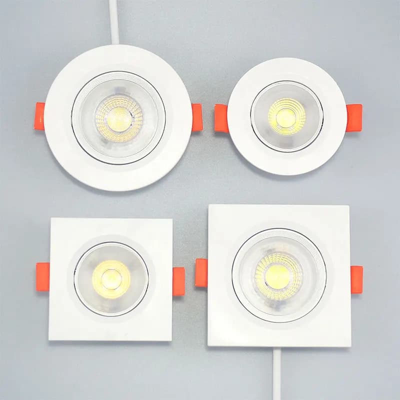 Spot Lumineux LED Rotatif à Angle Réglable pour le Plafond, Éclairage d'Nikde Couleur Blanche, 5/7/9