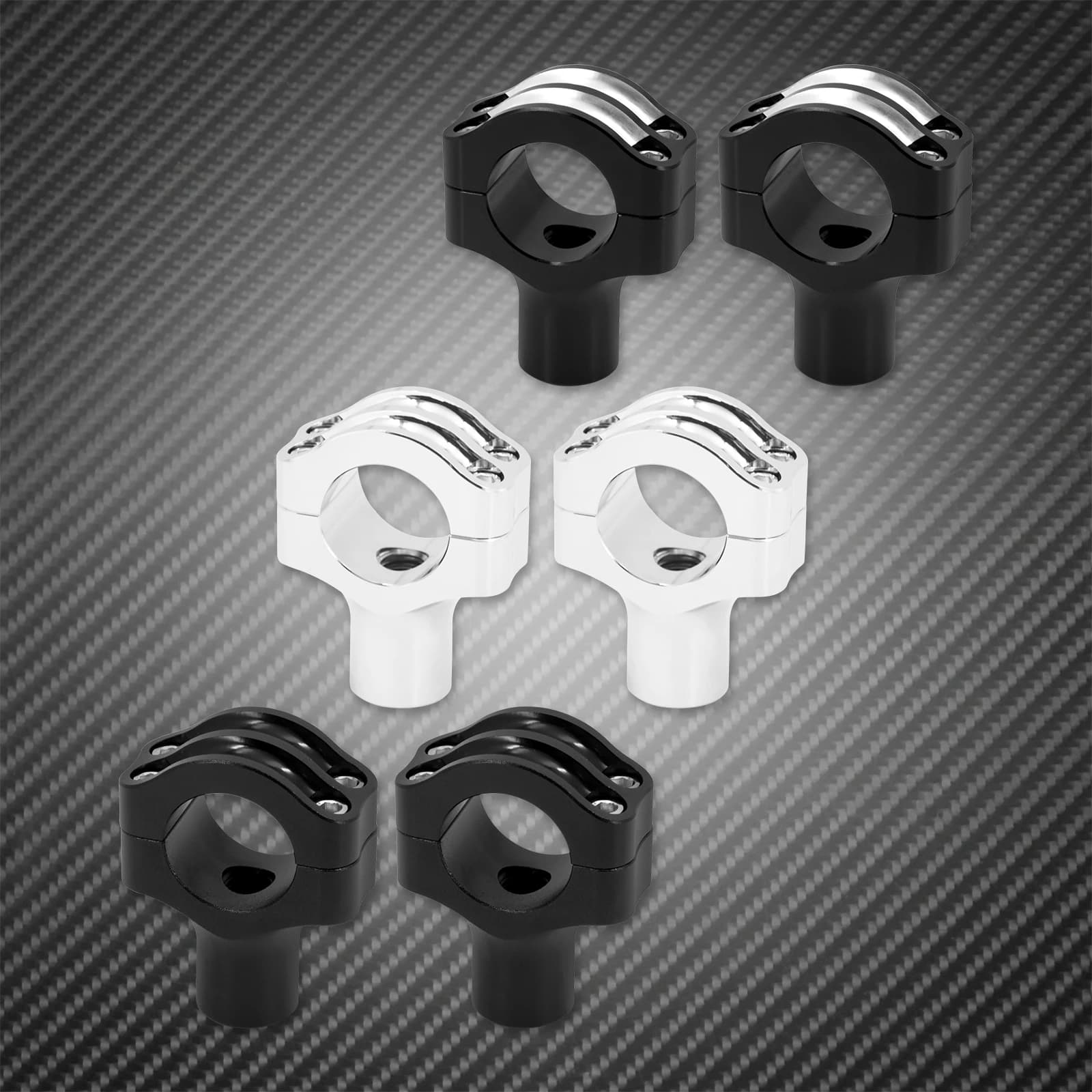 Kit de montage de pinces de guidon universel pour moto, 1.25 pouces, noir/Chrome, pour Harley Sports