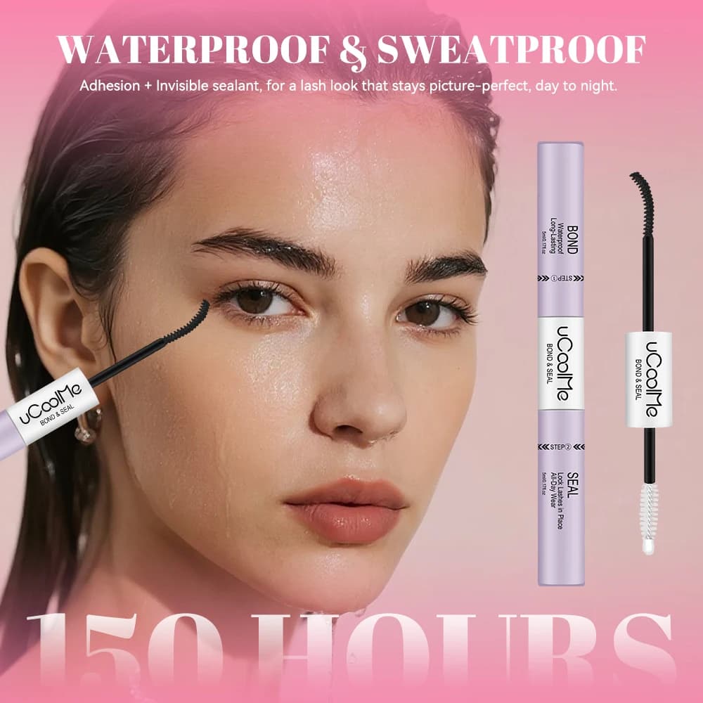 Kit d'extension de cils uCoolMe Lashes Flora 0.05mm, bouquets définis et volumineux, avec colle et d