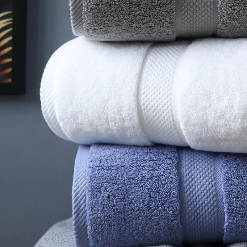 Serviette de Bain en Coton pour Adulte, Douce et Absorbante, Grande Serviette de Plage, Hôtel, Spa, 