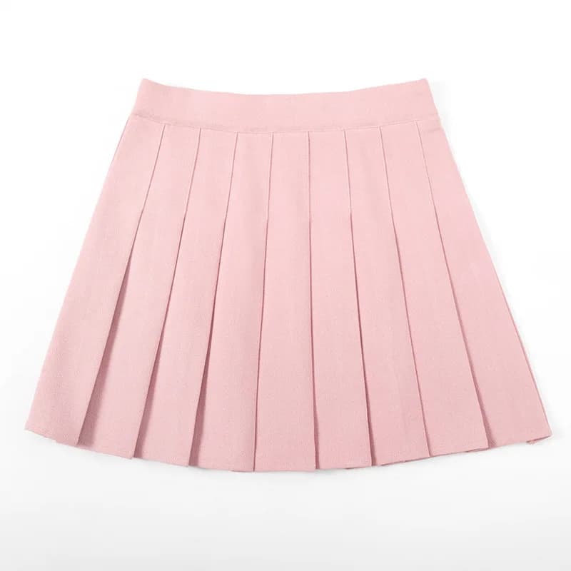 Sans Shorts femmes jupes taille haute a-ligne femme jupe plissée mode d'été femme Mini Harajuku dame