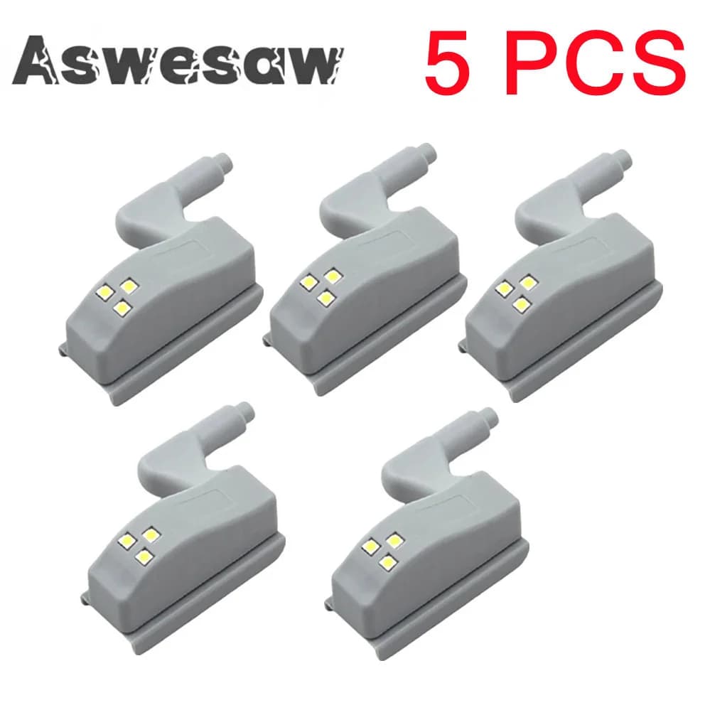 5 pièces lampe à LED armoire charnière lumière cuisine chambre salon placard armoire boucle intérieu