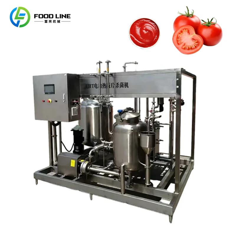Ligne de production de sauce tomate, petite ligne de production de purée de tomate, petite ligne de 