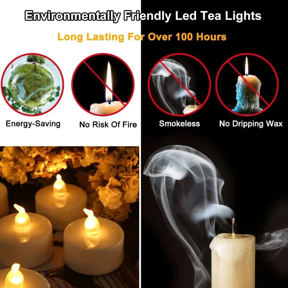 Bougie électronique LED sans flamme avec télécommande, éclairage LED avec effet de flamme vacillante