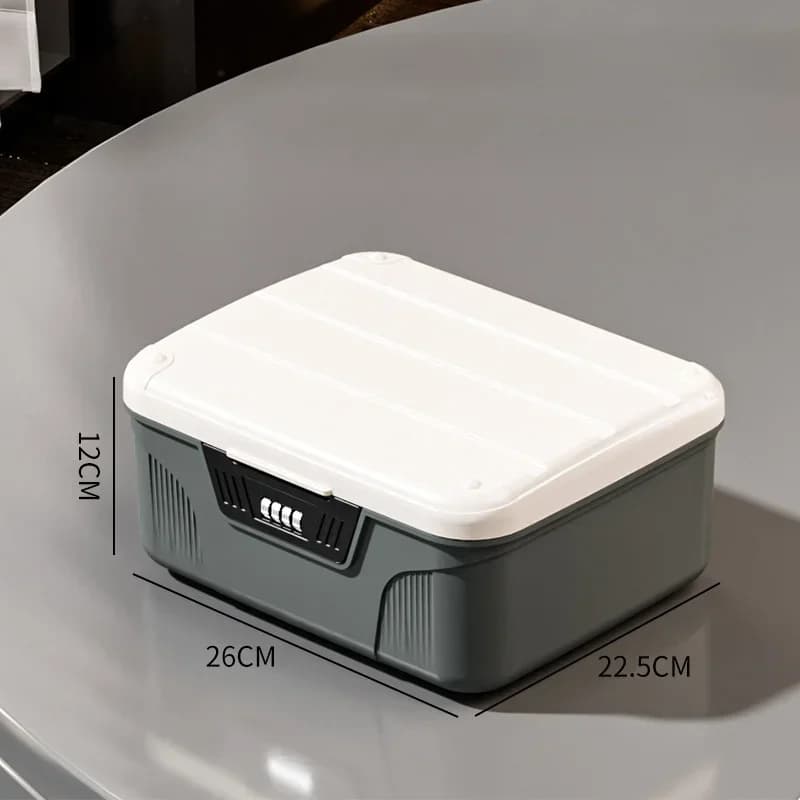 Coffre-fort boîte de rangement de sécurité passeport argent organisateur étui objets de valeur ménag