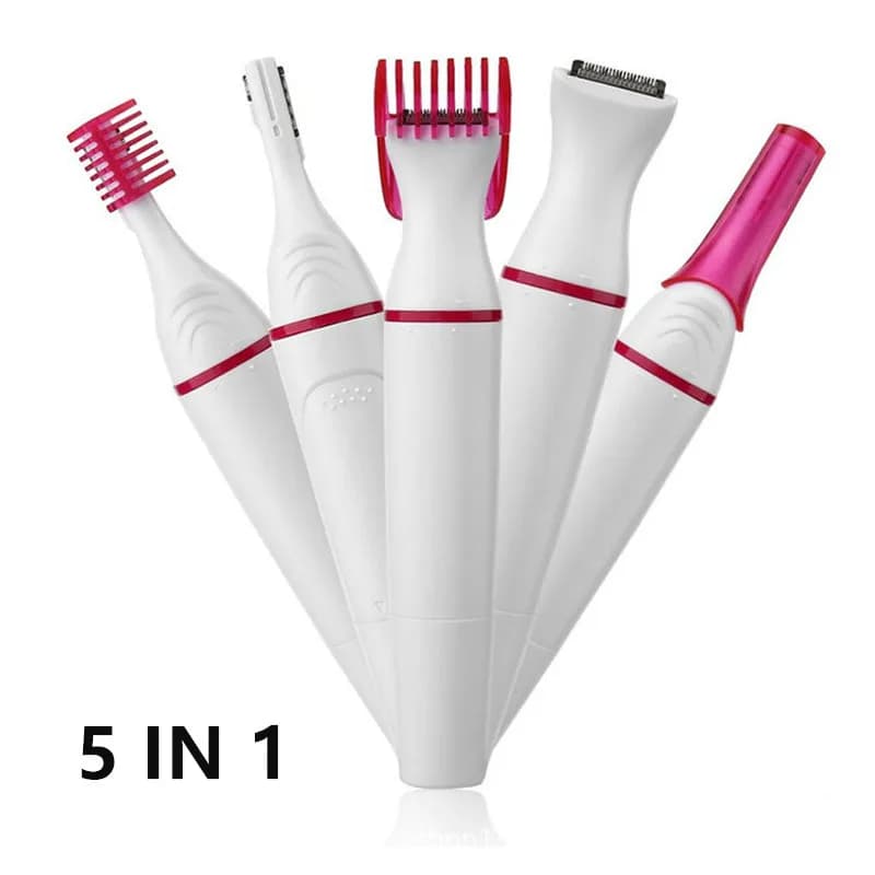 Épilateur électrique multifonction 5 en 1 pour femmes, rasoir pour sourcils, aisselles, Bikini, jamb